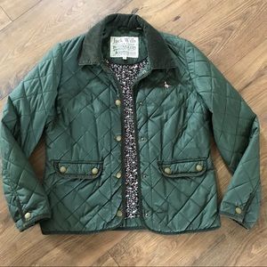 Jack Wills Olive Utility Quilted Jacket - Sz. 8